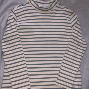 YouMust Create YMC long sleeve striped turtle neck
